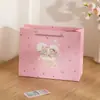 Bolsa de Tela de Oso Dulce y Divertida, Linda Bolsa de Regalo de Dibujos Animados, Bolsa de Papel Rosa y Azul para Envolver Regalos para Niños y Niñas, En Stock