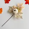 Accesorios de Decoración de Halloween Nuevos Transfronterizos: Corona de Hoja de Arce, Calabaza, Piña, Fruta Roja, Accesorios de Otoño para Festival de la Cosecha