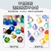 Cuentas sueltas de cristal de dos puntas con borde superior, de 4 mm, para manualidades, accesorios de joyería