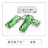 Novo Broca de Garra Longa Reta para Bolsa de Casamento Material Cristal Retangular Broca Costurada à Mão com Furos Broca de Garra de Cristal de Vidro
