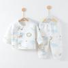 Ropa de Bebé Otoño e Invierno Traje Cálido Acolchado de Tres Capas Ropa de Invierno para Bebé Recién Nacido Algodón Puro Sin Costuras Ropa para Niños Anyang