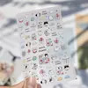 Pegatinas de Arte para Uñas en Relieve, Pegatinas Populares de Caricaturas Lindas para Uñas, Pegatinas de Tela de Alta Gama, Pegatinas de Decoración de Flores Pequeñas, Pedrería para Uñas