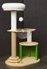 Rascador para gatos directo de fábrica, nido para gatos sin pintura, árbol para gatos integrado, tabla rascadora para gatos de nueva generación, mesa para saltar gatos, columna grande, villa para gatos