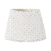 Atacado de Roupas Femininas Transfronteiriças 2026 AliExpress Mais Vendido Moda Europeia e Americana Patchwork de Renda Saia-Calça Justa ao Corpo de Bolinhas