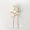 Colar de bola de rosa com elemento Lolita caseiro original estilo Lolita feito à mão