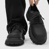 Nuevos zapatos Derby de estilo británico, de nicho, con suela gruesa, disponibles en tallas grandes, adecuados para vestir formal, para ir al trabajo y para ocasiones casuales - 3327