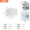 Luminária de Parede Minimalista de Luxo Leve Luminária de Cabeceira de Quarto Lâmpada de Parede Recarregável Criativa Moderna para Sala de Estar Grelha Fundo de Sofá TV