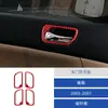 Adequado para Interior de Carro Accord 03-07 Adesivos Decorativos Modificados de Fibra de Carbono para Maçaneta da Porta