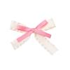 Atmosfera perfumada cor dupla camada babados arco acessórios diy material artesanal gancho de cabelo cocar acessórios femininos