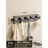 Gancho de ventosa, una fila de ganchos de ventosa para detrás de la puerta, perchero para puerta de entrada, no requiere taladro, gran capacidad de carga, gancho para baño