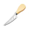 Kit de herramientas para pastel de pizza de queso transfronterizo, cuchillo, tenedor, pala, espátula para mantequilla, mango de madera, cuchillo de queso de acero inoxidable