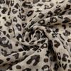 Moda Europea y Americana Algodón Lino Tacto Bufanda Gruesa para Mujer Estampado Leopardo Impreso Decorativo Hecho a Mano Borla Gasa Bufanda Chal para Mujer