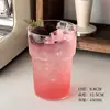 Vaso de Vidrio Sencillo, Vaso de Vidrio de Borosilicato Alto para Beber, Vaso para Café Americano con Hielo Latte, Vaso para Agua Mineral, Vaso para Jugo de Bebida Fría