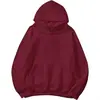 Sudadera con capucha y mangas raglán para hombre y mujer, color liso, dibujo de fábrica, moderna, casual y versátil