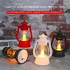 Linterna LED Vintage Pony Lámpara de aceite electrónica de Navidad Luz de noche de vela Lámpara de viento de plástico mini Adornos de ambiente al por mayor