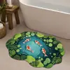 Tapete macio estampado em fleece de algodão fino estilo Temu para uso externo e interno, para decoração de casa