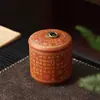 Té Zen Más Vendido Tamaño Pequeño Tarro de Arcilla Roja para Té Cerámico Pequeño Tarro para Té Tarro para Almacenar Té de Flores Tarro para Té