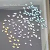 Broca de Unha K9 Huazi Corte Plano Fundo Coração Azul Lago Brilhante Folha de Bordo Emenda DIY Borboleta Acessórios de Arte para Unhas