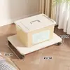 Base de Caja de Almacenamiento Movible Soporte Multifuncional Bandeja Organizador Tablero de Almacenamiento con Ruedas de Pie Estante de Almacenamiento Doméstico