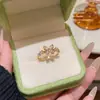 Anillo Abierto de Circonita con Forma de Estrella a la Moda con un Diseño de Nicho de Alta Gama, Adecuado para Mejores Amigas y Estudiantes, Anillo de Dedo Índice de Lujo Ligero