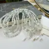 Nuevo Pulsera Apilada de Tres Capas Estilo Chino de Jade Tianshan con Mariposa de Calcedonia para Mujer, con un Estilo Fresco Único y Borlas, Adecuado para el Uso Diario