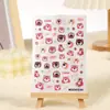 Rosa Estilo Japonês Novo Adesivo de Nail Art com Cola Livro Vermelho Online Urso Morango Vermelho Urso Fofo Desenho Animado Adesivo Fofo
