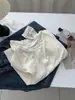 Cárdigan de punto con caída, corte relajado, mezcla de lana Tencel, diseño de dos piezas falso, cierre de botones al frente para mujer, principios de otoño 2026, ligero, estilo coreano, chaqueta corta versátil