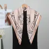Bufandas de Seda al por Mayor 90cm Bufanda Cuadrada de Seda Twill Pañuelo Ruso para la Cabeza Bufanda para Mujer con Estampado de Espiga