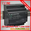 Fonte de Alimentação Hdr Montada em Trilho 48V 24V 12V 60W Poe Equipamento Industrial Certificado 3C Fonte de Alimentação para Monitoramento 12V