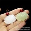 Pingente DIY de Lótus de Jade Branco Afegão Natural Grau A, 4 Estilos, Fabricante de Jade Atacado Jadeíte, Jade Verde e Branco