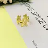 Anillo Abierto de Acero Inoxidable Transfronterizo, Anillo de Acero de Titanio Geométrico que No Se Desvanece, Joyería para Mujer, Anillo Prensado en Aceite, Venta al por Mayor Personalizada