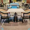 Fábrica de Origen de Shanghái Personaliza Mesas, Sillas de Comedor de Madera Maciza y Ratán, Mesas de Comedor de Mármol y Juegos de Mesa de Comedor Según Dibujos y Muestras
