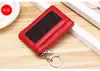Cartera para Monedas de Piel de Vaca con Cremallera Porta Tarjetas Bolsa para Llaves Almacenamiento de Monedas Unisex Mayoreo