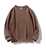 600g Ropa de Comercio Exterior Capa Interior Sudadera Manga Larga Capa Base Personalizable Versátil Holgada Con Terciopelo Tendencia Celebridad de Internet Transmisión en Vivo Ventas Directas de Fábrica