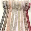 Cinturón Tejido de Tweed Colorido de Ala Ancha con Cerdas de Cepillo de Dientes, Lentejuelas Doradas de Seda, Accesorios para Ropa, Accesorios para Manualidades