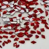 Huazi 1 Imitação:1 Grande Vermelho K9 Formato Especial Borda Invertida Fundo Plano Diamante Não Caindo Joias de Diamante de Luxo Leve Ano Novo DIY Flash Nail Art Diamante