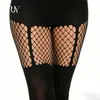 Meias arrastão rasgadas estilo gótico Y2K Milênio Menina popular Jk Meias pretas irregulares vazadas Calcinha feminina Estilo Punk