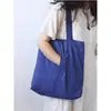 Bolsa tote grande de estilo artístico e fresco, bolsa de mamãe, bolsa de mão casual leve com múltiplos compartimentos, bolsa de ombro feminina