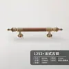 Alça de latão Novo estilo antigo chinês porta de armário guarda-roupa sapateira móveis estilo minimalista francês nogueira alça longa