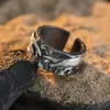Personalidad Europea y Americana "Mano de Dios" Anillo para Hombre de Plata Tailandesa Tendencia Retro Moda Simple Arte de Pintura Famosa Anillo