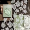 Pacote de Adesivos Série Natural Meio-Tom Momo, Adesivos Criativos em Papel Sulfúrico Estilo Vintage, Material para Diário para Decoração de Base