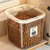 Cubo de Almacenamiento para Comida de Perro Lata Sellada para Comida de Gato Almacenamiento de Granos a Prueba de Humedad Almacenamiento de Snacks para Mascotas Gato Cubo de Almacenamiento de Granos