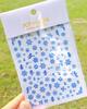 Pegatinas para uñas de copo de nieve comercio electrónico transfronterizo Navidad nuevo pegatinas para uñas de copo de nieve azul Me180-197 Azul