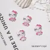 Nuevos Accesorios de Dibujos Animados de Resina Transparente Hielo 3D para Uñas DIY Pegamento de Crema Decoración de Funda de Teléfono Gatito Venta al por Mayor Gato Kt