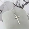 Ins Celebridade da Internet Mesmo Estilo Cruz de Cobre Pingente de Colar Simples Moderno Elegante Retrô Alta Qualidade Corrente para Clavícula Versátil