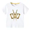 Estilo Coreano 2023 Roupa Infantil Roupa de Verão Infantil Chad Wild Clay Bebê Menino Manga Curta Fina Camiseta Top Moderno