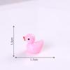 Patos Luminous Coloridos Acessórios de Resina DIY Ornatos de Patinho Amarelo Gradiente Brilhante Animais em Miniatura