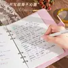 Cuaderno de Cuero PU con Pintura al Óleo Retro de Alto Valor con Hojas Sueltas, Cuaderno Grueso, Diario, Desmontable A5, Libro de Mano