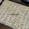 Xingrong Cristal DIY Dourado Não. 1 Pulseira de Cristal com Elo Acessórios de Pingente Porta Flores Espaçador DIY