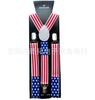 Ventiladores Transfronteiriços 2,5cm Bandeira Americana Britânica Alemã Carnaval Festa de Feriado Suspensórios